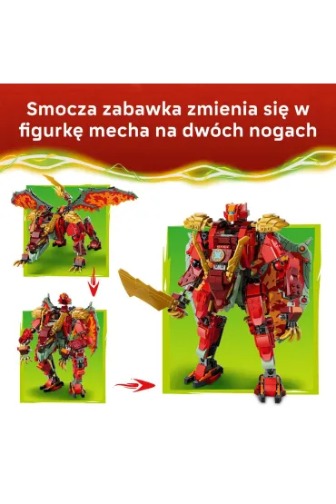 LEGO NINJAGO Transformuj�cy smoczy mech Wyldfyre 71868