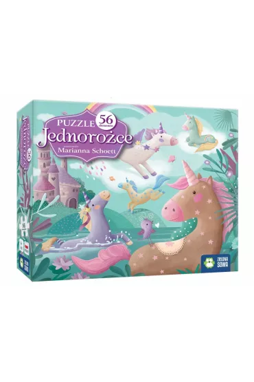 Puzzle 56 el. jednoro�ce Zielona Sowa