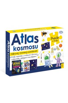 Pakiet Atlas kosmosu: Atlas w zestawie z map i puzzlami