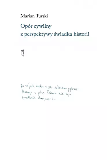 Op�r cywilny z perspektywy �wiadka historii - Marian Turski