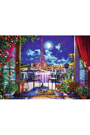 Puzzle 1000 el. Pary� w blasku ksi�yca Trefl