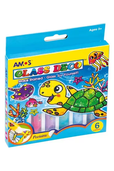Amos Farby witra�owe Glass Deco 6 kolor�w