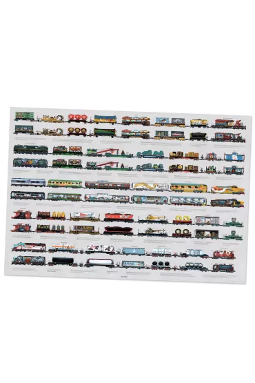 Puzzle 104 el. Uk�adam poci�gi Bright Junior Media