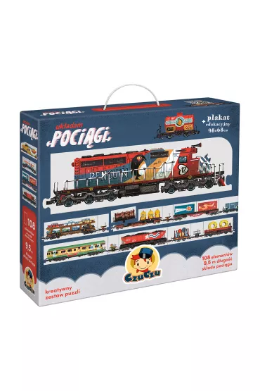 Puzzle 104 el. Uk�adam poci�gi Bright Junior Media