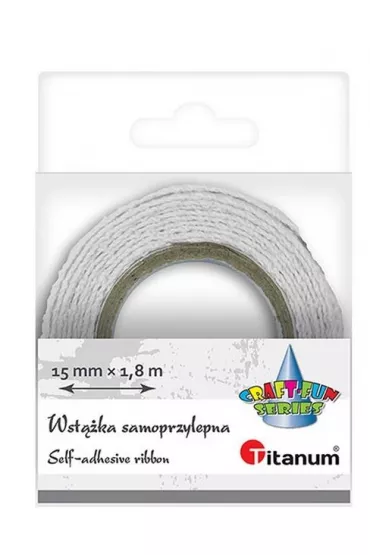 Titanum Wst��ka bawe�niana koronka bia�a 15mm x 1,8m
