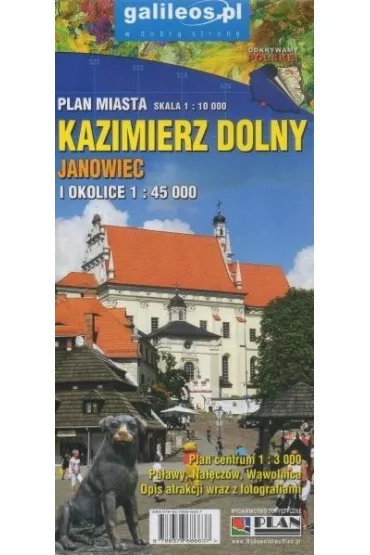 Mapa - Kazimierz Dolny i okolice 1:45 000