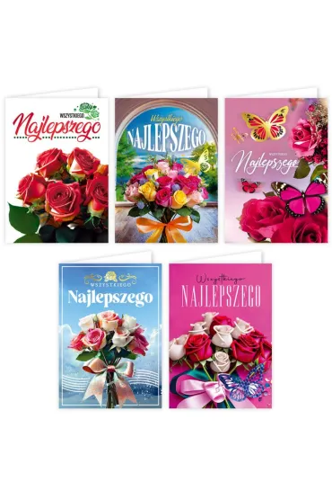 Karnet B6 Serdeczne �yczenia mix