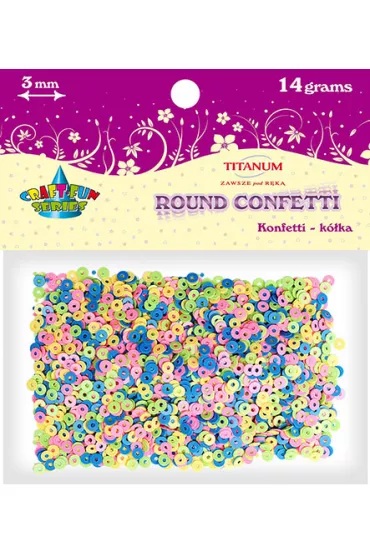Titanum Konfetti okr�g�e pastelowy 14 g