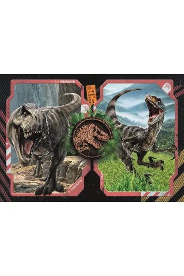 Puzzle 2x60 el. SuperColor. Jurassic World Clementoni