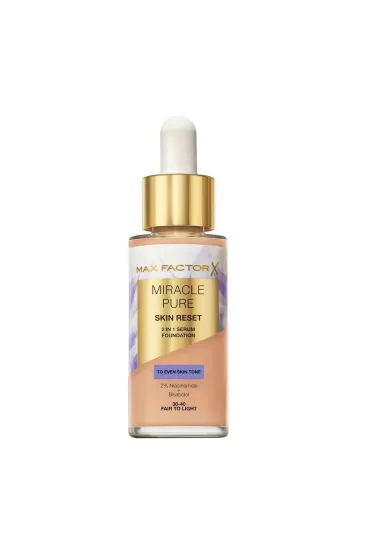 Max Factor Miracle Pure podkad z serum do twarzy 30-40 Fair to Light 30 ml