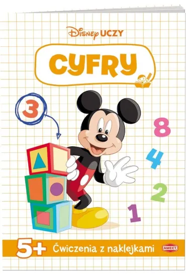 Disney uczy Miki �wiczenia z naklejkami cyfry UDN-9308