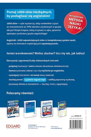 Angielski. 1000 najwa�niejszych s��w A1/A2