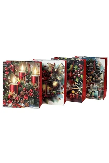 Adar Torebka prezentowa Bo�e Narodzenie mix 32x26x10cm