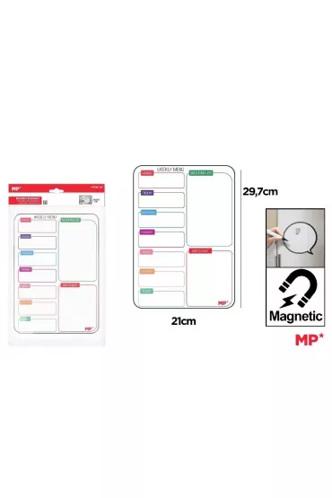 Mp Main Paper Planer tygodniowy magnetyczny A4