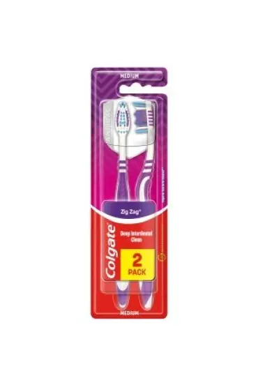 Colgate Szczoteczka do z�b�w Zig Zag Plus �rednia 2 szt.