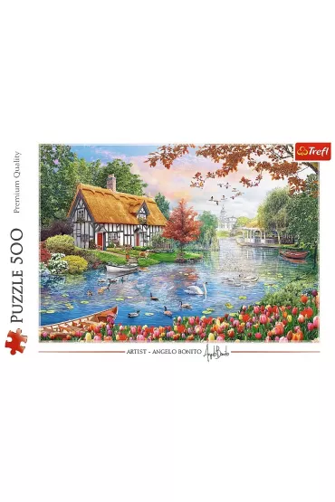 Puzzle 500 el. Cicha przysta� Trefl