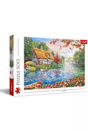 Puzzle 500 el. Cicha przysta� Trefl