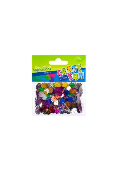 Craft with Fun Cekiny metaliczne Kwiaty 14g