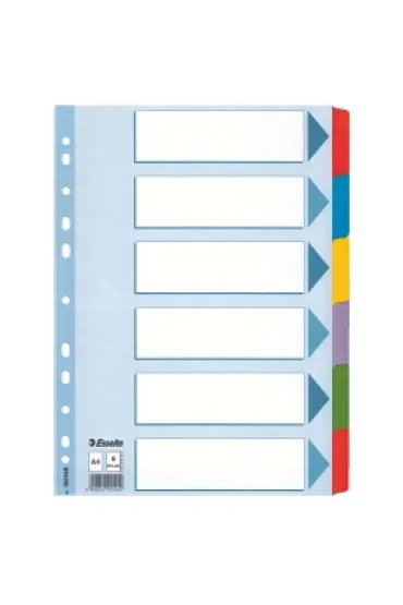 Esselte Przek�adki A4 6-kol. Mylar