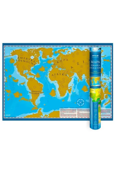 �wiat M�odego Odkrywcy. Mapa zdrapka