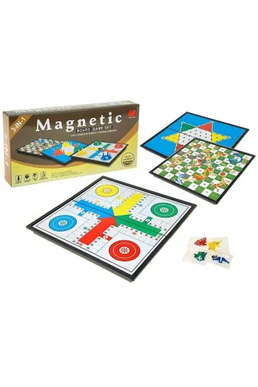 Gry planszowe 3w1 magnetyczne Adar