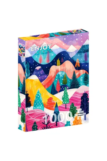 Puzzle 1000 Zimowa paleta barw Enjoy