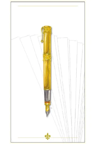 DaVinci Karnet G06 42A 008 + koperta Pi�ro z�oty 12x23 cm