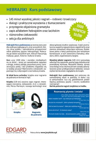 Hebrajski. Kurs podstawowy. Audio Kurs. Ksi��ka + MP3 - Karolina Kostrz�bska