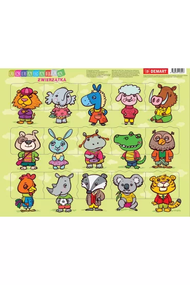 Puzzle ramkowe 15 el. Zwierz�tka Demart
