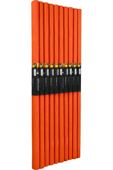 Interdruk Paczka Bibu�a marszczona pomara�czowy ciemny 50x200cm