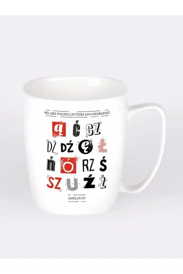 Nadwyraz.com Kubek polskie literki/ polish letters