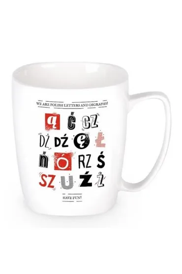 Nadwyraz.com Kubek polskie literki/ polish letters