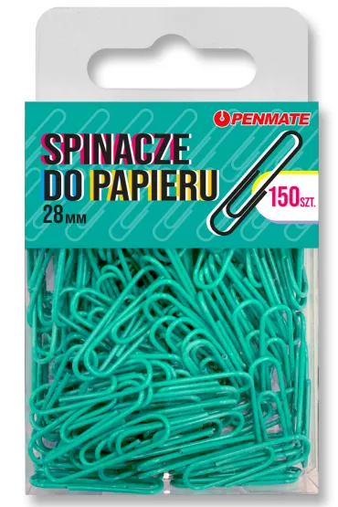 Penmate Spinacze do papieru niebieski 28 mm