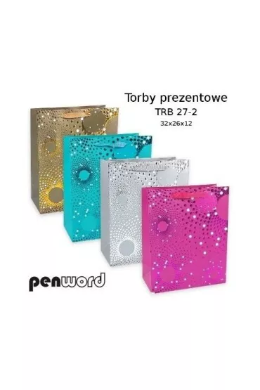 Penword Torebka prezentowa mix 32x26x12cm