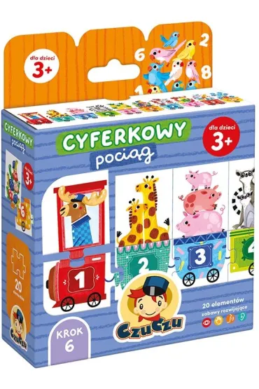 CzuCzu Cyferkowy poci�g  dla dzieci 3 Bright Junior Media