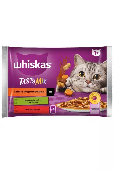 Whiskas Mokra karma dla kota mix smak�w w sosie saszetki 4x85 g
