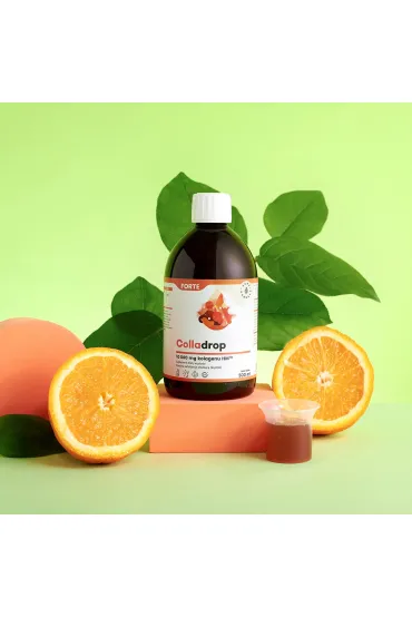 Aura Herbals Colladrop Forte kolagen morski 10000 mg Suplement diety w p�ynie 500 ml