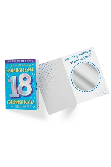 Kukartka Karnet B6 Urodziny 18 lusterko DK-921
