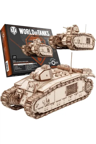 Puzzle drewniane 3D - Char B1 Little-Story