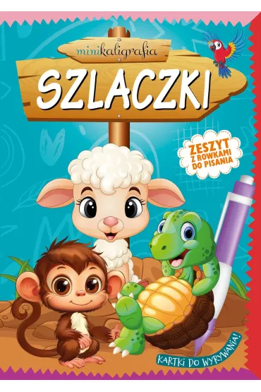 Minikaligrafia. Szlaczki. Zeszyt z rowkami do pisania