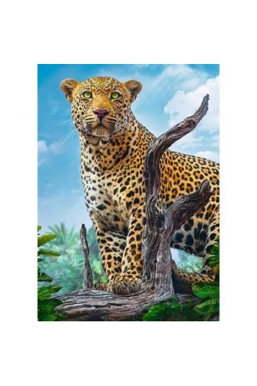 Puzzle 500 el. Dziki lampart Trefl