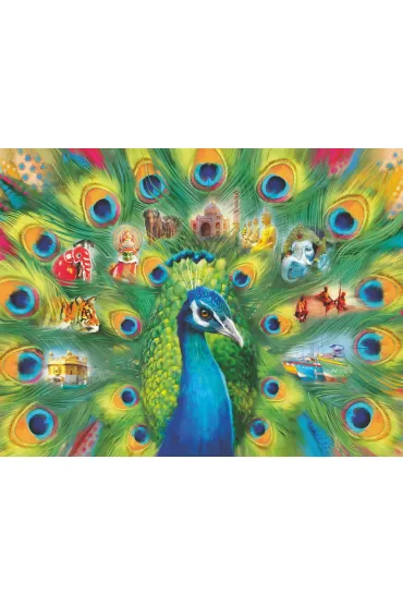 Puzzle 2000 el. Pawia Kraina Ravensburger