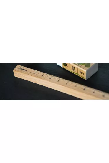 Linijka 15cm drewniana