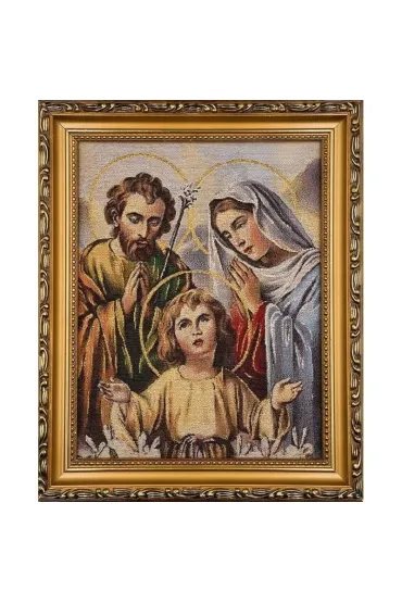 Obraz Haftowany �w. Rodzina 22x27,5cm