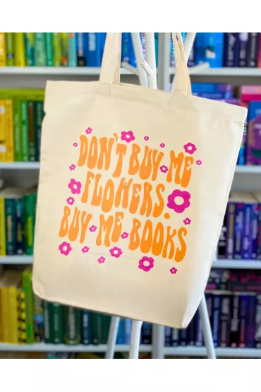 Torba baweniana YOUNG: BOOKS NOT FLOWERS