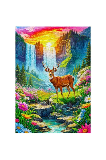 Puzzle 1000 Raj dla jeleni Enjoy