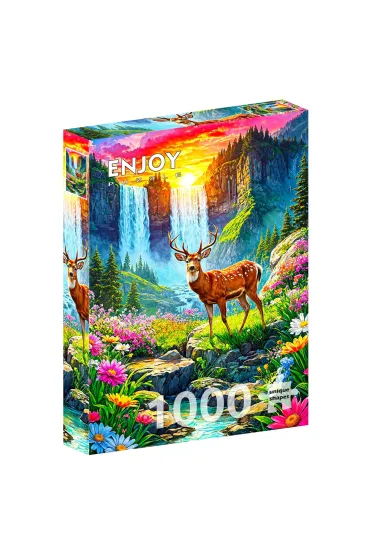 Puzzle 1000 Raj dla jeleni Enjoy