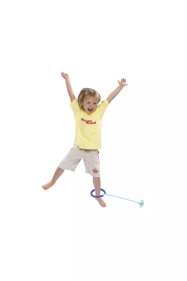 Hula hop na nog� skakanka skipper pi�ka �wiec�ca migaj�ca LED niebieska