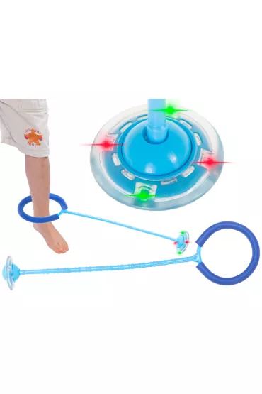 Hula hop na nog� skakanka skipper pi�ka �wiec�ca migaj�ca LED niebieska