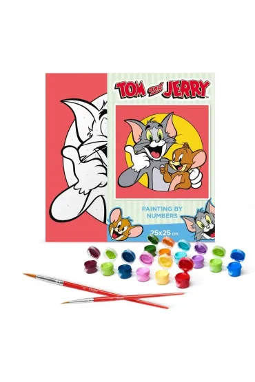 Ideyka Malowanie po numerach - Tom i Jerry 25x25cm